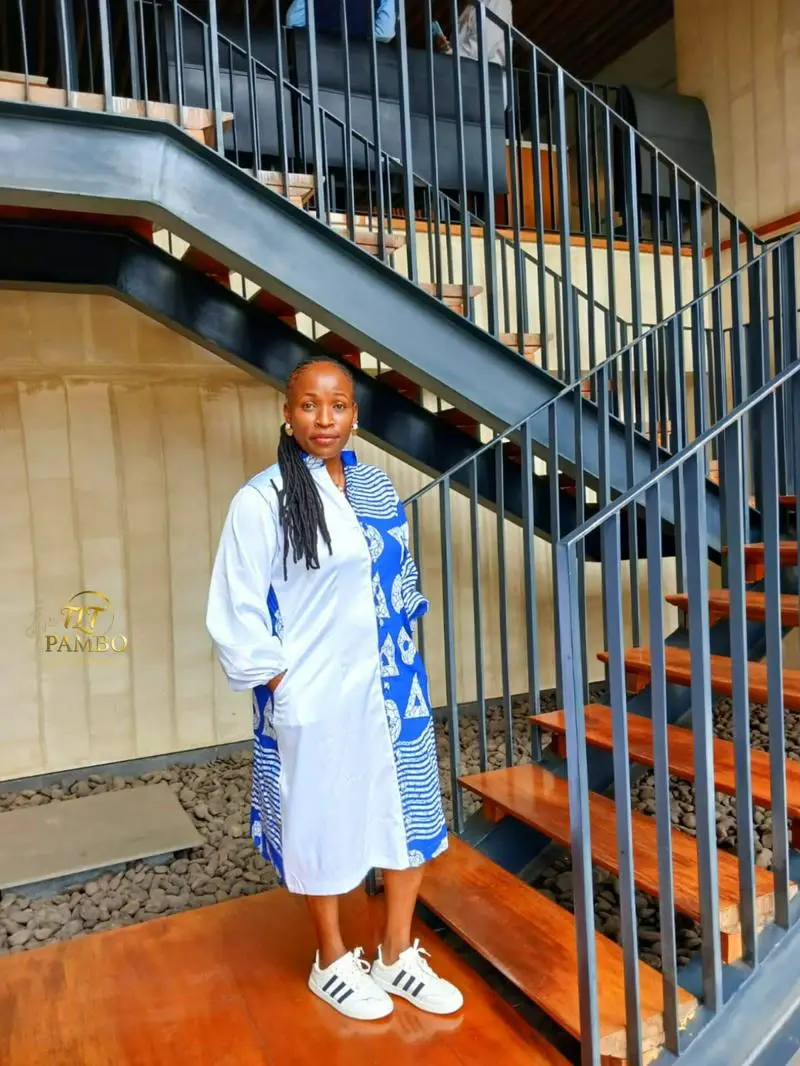 TLT Pambo Shift plain/ankara dress